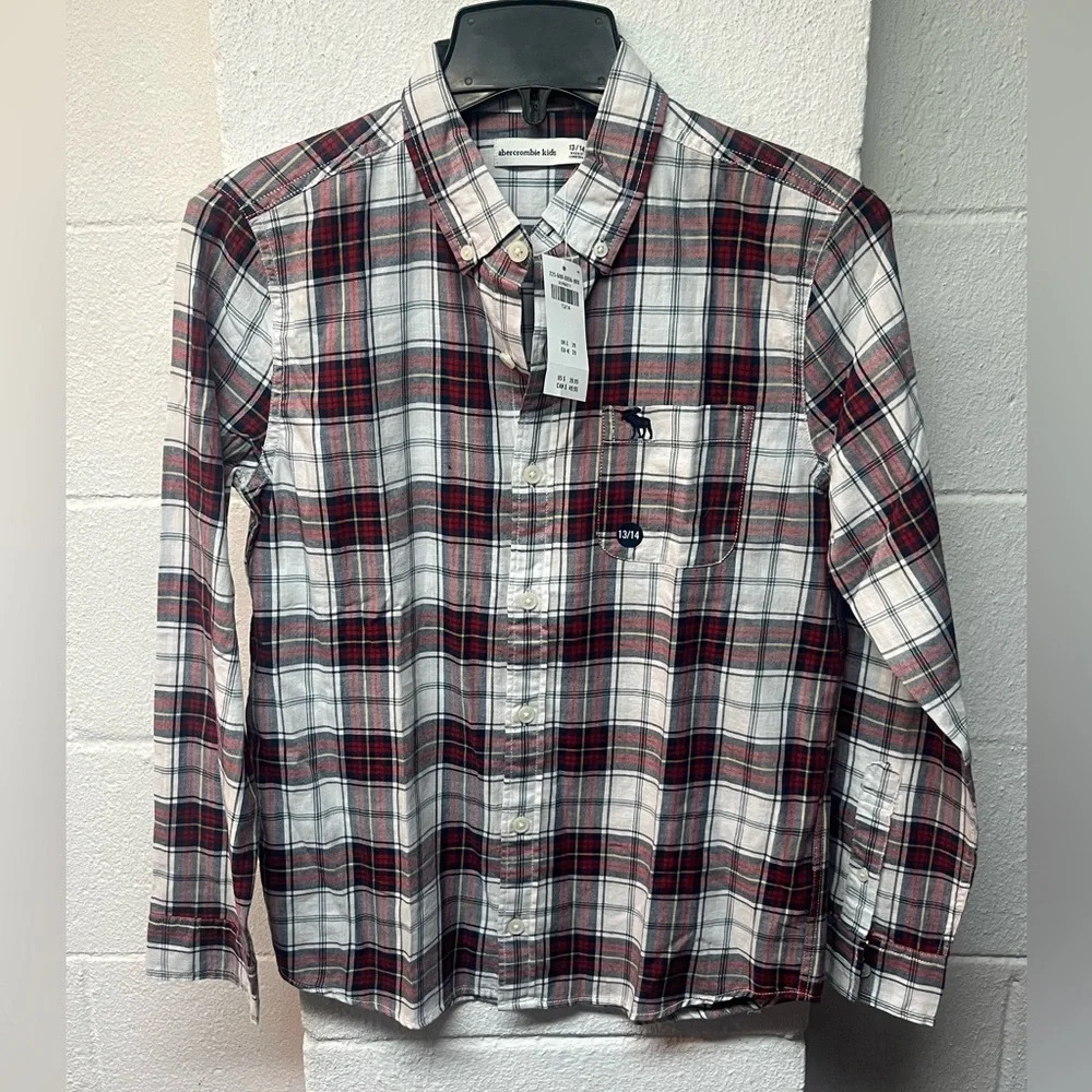 Abercrombie Kids Boys 13/14 Plaid
Button Up Shirt